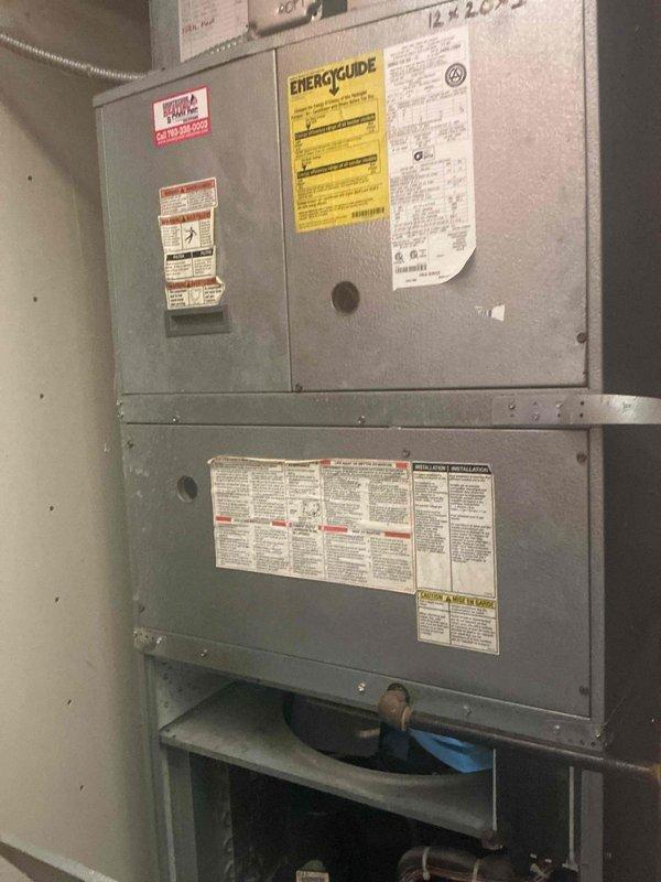 Completed annual heating maintenance on 20-year-old Magic Pack furnace unit. Performed comprehensive tune-up with all components testing within specification. Installed 12x20x1 filter. Conducted combustion analysis revealing elevated carbon monoxide levels at 113 ppm after fire. Visual inspection of heat exchanger identified corrosion and rust on interior tubes with no definitive cracks present. Unit deemed safe for continued operation at this time.