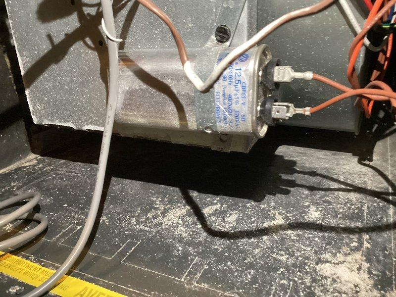 Completed scheduled preventive maintenance on 8-year-old residential furnace with no reported issues. Performed comprehensive tune-up including electrical testing with multimeter, capacitor inspection and verification, and system component evaluation. All equipment found operating within normal parameters with no deficiencies noted.