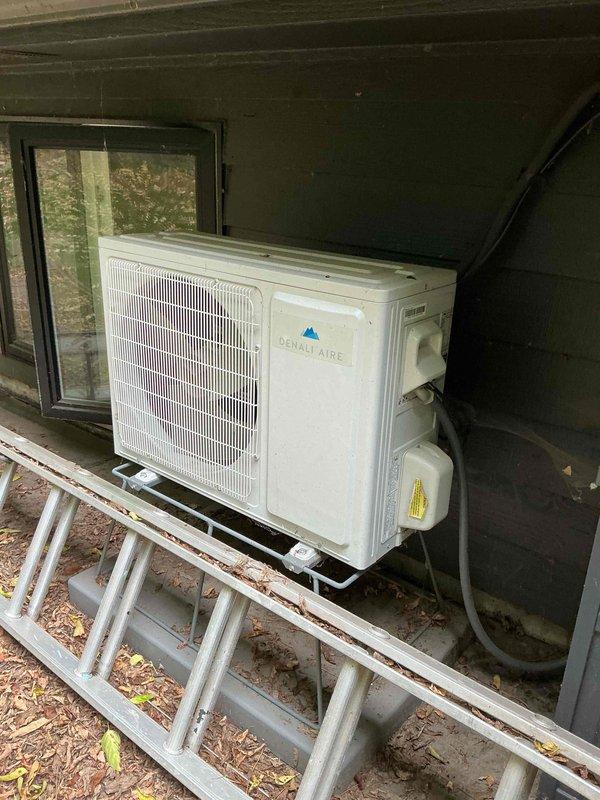 Performed maintenance on Denali Aire ductless mini-split system. Indoor wall-mounted head unit blower wheel was heavily contaminated with dust and grime buildup, restricting airflow and reducing system efficiency. Utilized mini-split cleaning bag and specialized solution spray to thoroughly clean blower wheel assembly. Verified unit operation and confirmed proper cooling function upon completion.