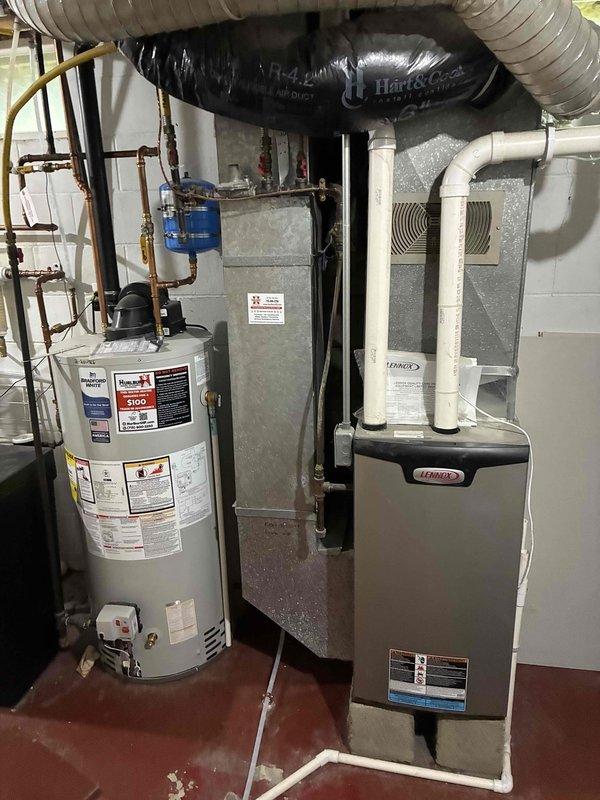 Completed comprehensive preventive maintenance on a 5-year-old Lennox furnace system. Performed standard tune-up procedures including filter inspection, burner cleaning, ignition system check, blower motor lubrication, and safety control verification as documented on tune-up checklist. All equipment tested and operating within normal parameters.