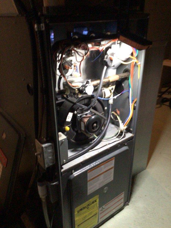 Performed comprehensive furnace tune-up and system inspection. Unit operational at time of service. Testing revealed blower capacitor reading 11.2/12.5 microfarads, which is out of manufacturer specifications. Recommended blower capacitor replacement to prevent potential system failure and ensure optimal performance.