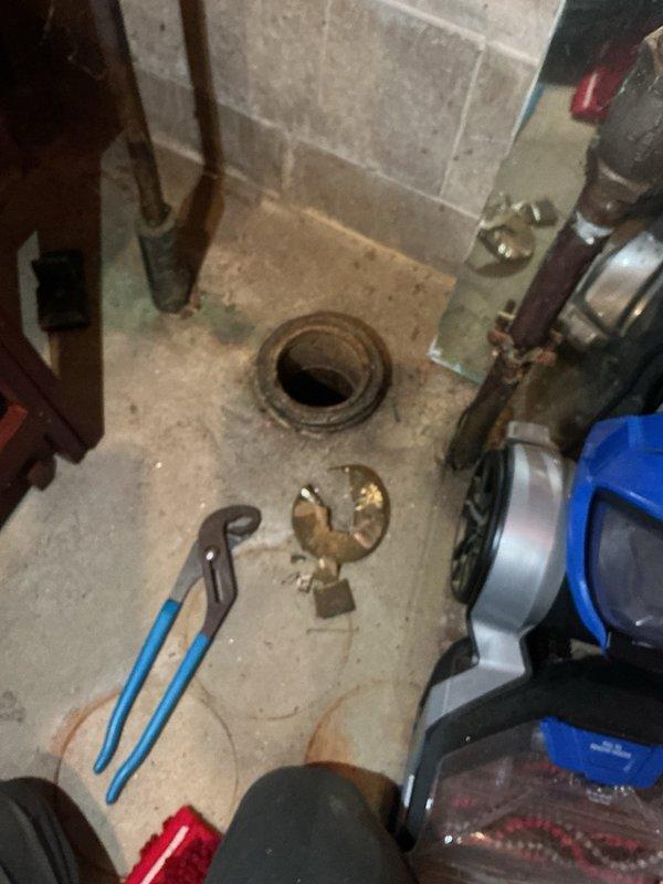 Responded to main sewer line backup causing multiple drains throughout the property to fail. Upon inspection, identified blockages at two locations: between 79-84 feet and at 125 feet in the main line. Successfully cleared and camera inspected the closer blockage point, documenting the condition of the line. Due to the severity and distance of the secondary obstruction at 125 feet, scheduled follow-up service with hydro-jetting equipment to properly address the deeper blockage. Photographed standing water and drainage issues in basement area, including floor drain conditions and affected plumbing infrastructure showing signs of moisture exposure and corrosion.