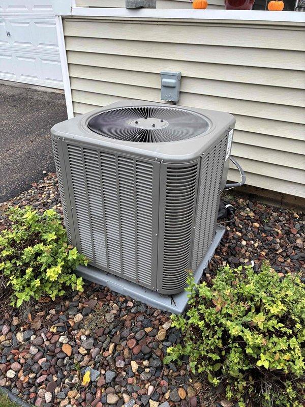 Completed scheduled preventive maintenance on 80% efficiency furnace and air conditioning system. Performed comprehensive inspection and cleaning of routine furnace components, verified proper operation of all mechanical and electrical systems. Inspected air conditioning unit following previous refrigerant charge, confirmed 18-degree temperature differential and electrical readings within manufacturer specifications. Changed air filter and provided filter ordering information for future reference. All equipment operating properly with no issues identified.