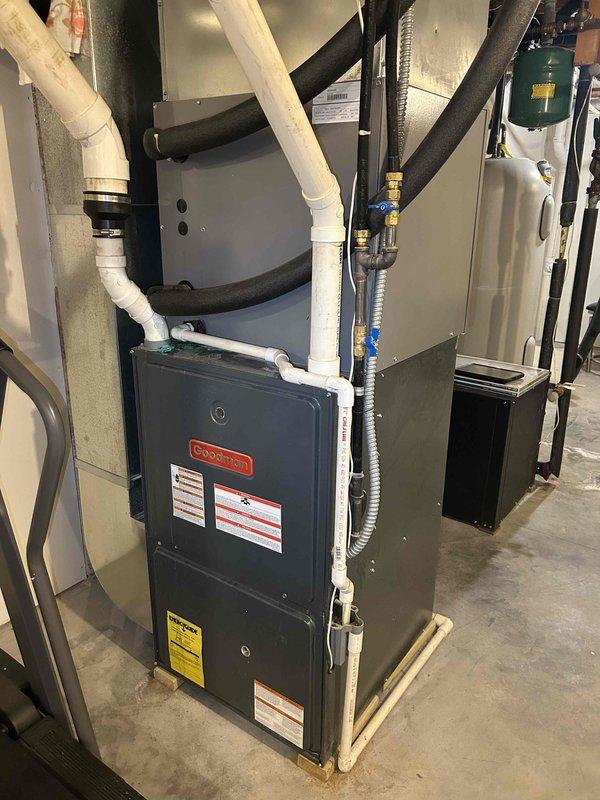 Completed comprehensive tune-up service on a 13-year-old Bosch heat pump system. Performed routine maintenance including cleaning of essential components, thorough inspection of all system elements, and operational testing of heating equipment. Verified proper function of furnace unit, ductwork connections, and associated mechanical systems. All components tested and confirmed operating within normal parameters with no issues identified at time of service.