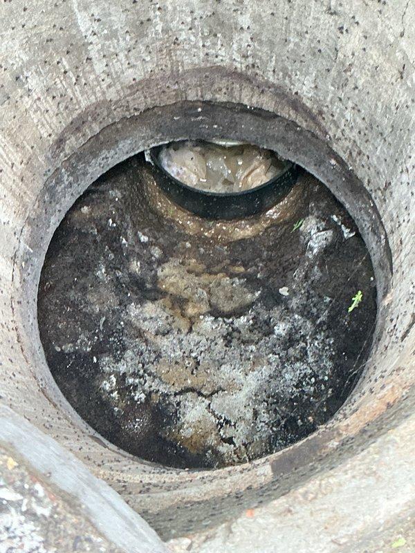 Responded to commercial property for non-flushing toilet backup. Inspected septic system and found first chamber at capacity. Ran camera line 140 feet from affected toilet fixture through drainage system with no obstructions or blockages detected in piping. Advised property management that septic tank requires pumping service to restore proper system function.