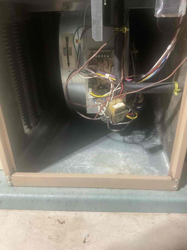Completed comprehensive preventative maintenance tune-up on both air conditioning and furnace systems. During inspection, discovered critical heat exchanger failure with visible cracks and evidence of rodent intrusion in the outdoor AC unit causing component damage. Due to the age of the equipment and severity of the damage, recommended full system replacement for safety and efficiency.