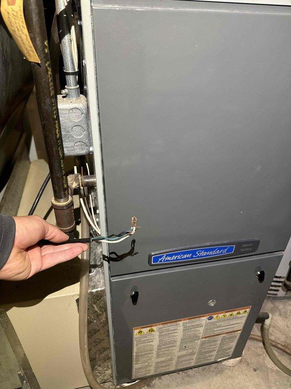 Returned to property to install inducer capacitor on American Standard furnace unit. Successfully replaced failed capacitor and verified proper motor operation. Provided estimates for UV light replacement system installation in furnace upon customer request.