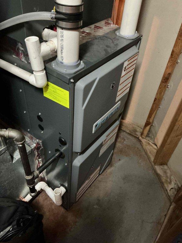 Responded to no heat call on Daikin furnace following recent tune-up service. Upon inspection, discovered flame sensor had been inadvertently left disconnected after previous maintenance visit. Reconnected flame sensor wire to proper terminal and cycled system through complete heating operation to verify proper ignition sequence and blower function. Confirmed furnace is now operating within normal parameters with all safety controls functioning correctly.