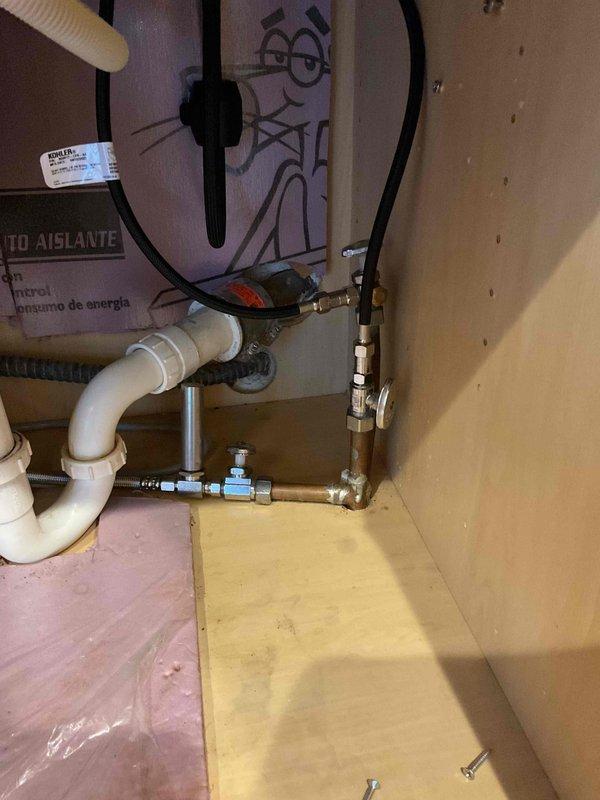 Responded to service call for leaking kitchen faucet requiring replacement. Successfully removed existing faucet fixture and installed customer-supplied replacement unit with new supply line connections and shut-off valves. Verified all connections for proper seal, tested water flow and drainage, and confirmed no leaks upon completion.