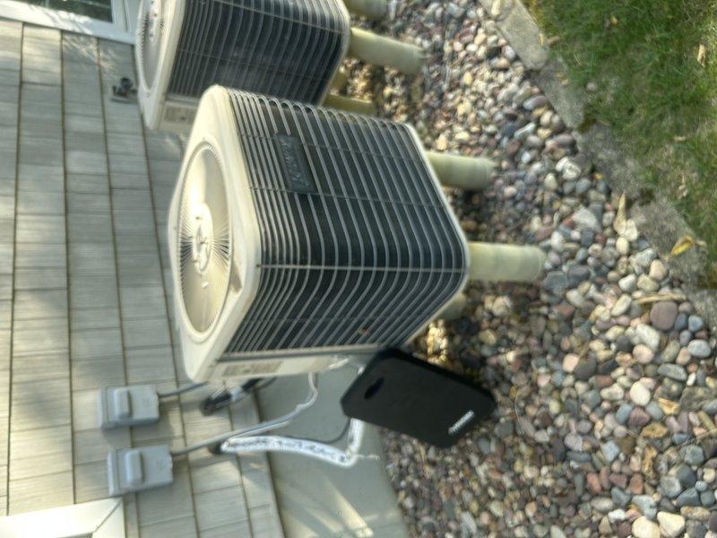 Performed annual tune-up on 24-year-old Lennox heat pump system with electric furnace. Tested system operation and identified weak capacitor in electrical control panel, which was replaced to ensure reliable performance. Inspected all electric furnace components, verified proper operation of heat pump components, and performed coil cleaning on outdoor unit to maintain optimal efficiency.