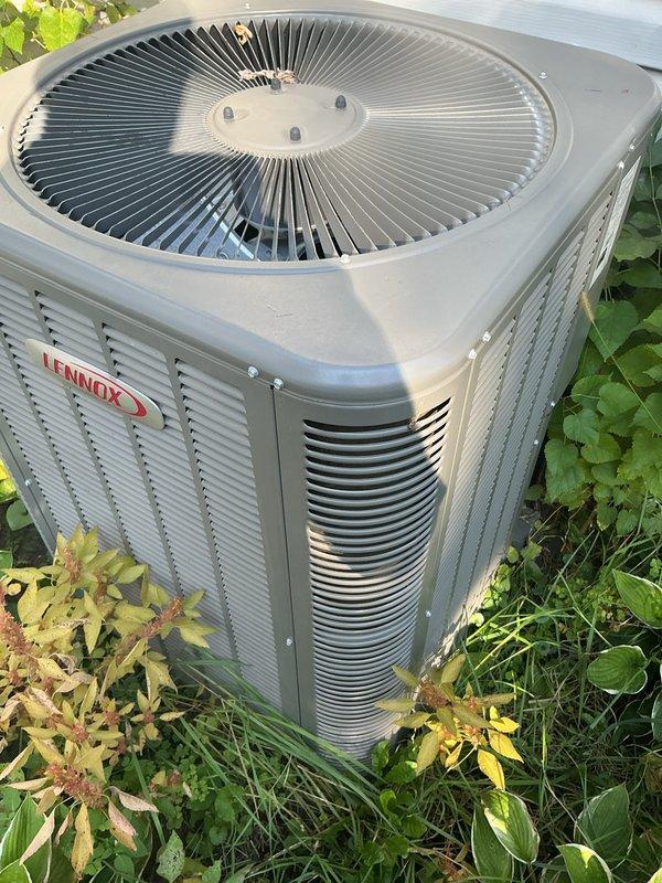 Completed comprehensive annual tune-up on 2-year-old Lennox heating and cooling system per maintenance agreement. Performed full inspection of indoor furnace unit and outdoor condenser unit, identifying dirty condenser coil that was restricting airflow and reducing system efficiency. Thoroughly cleaned condenser coil to restore optimal heat transfer and system performance. All components inspected and system operating within manufacturer specifications upon completion.