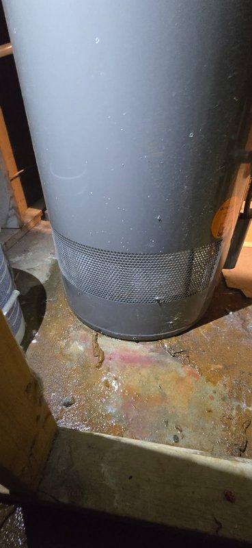 Responded to service call for leaking tanked water heater in owner-occupied residence. Upon arrival, confirmed active leak while unit still maintained hot water production. Coordinated delivery and pickup with supplier, with new unit arriving mid-afternoon. Successfully removed failed water heater and installed replacement unit. Verified proper connections, tested for leaks, and confirmed hot water operation. Left work area clean with floor drain accessible and all plumbing connections secure.