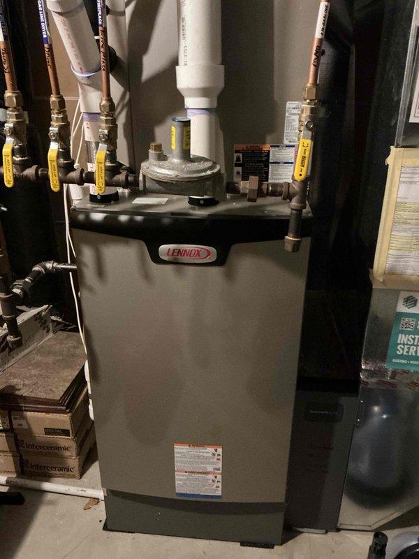 Completed annual heating maintenance visit on Lennox furnace system. Performed comprehensive inspection of unit, verified operational status of all components, and replaced air filter. System tested and confirmed to be functioning properly with all safety controls operational.