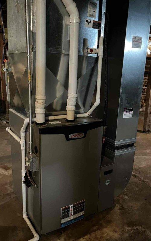 Completed annual furnace tune-up and maintenance on Lennox heating system as part of recurring service agreement. Cleaned routine components, tested all system operations including humidifier functionality, and verified proper equipment performance. All systems operating within normal parameters upon completion.