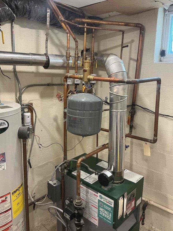 Completed comprehensive tune-up and inspection on 14-year-old Peerless boiler system under maintenance agreement. Performed full operational assessment of boiler unit, inspected all copper piping connections, verified proper function of expansion tank and pressure relief components, and tested all gas controls and safety devices. Additionally inspected gas fireplace for proper operation and safety compliance. All systems found to be operational with no deficiencies noted at time of service.