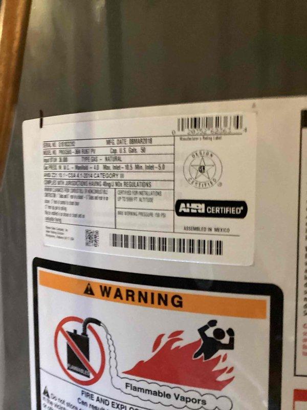 Responded to no hot water complaint at residential property. Upon arrival, diagnosed tanked water heater experiencing FVS (Flammable Vapor Sensor) lockout condition preventing unit operation. Replaced faulty gas valve and reset system to restore proper function. Unit tested successfully and returned to normal hot water production.