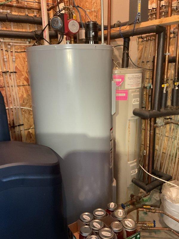 Completed scheduled fall heating maintenance on geothermal system and backup gas-fired Munchkin boiler. Added water to geothermal loop and in-floor heating system, verified all geo components and operation including pressures and temperatures, replaced air handler filter with customer-supplied unit, and tested gas boiler for proper startup and operation.