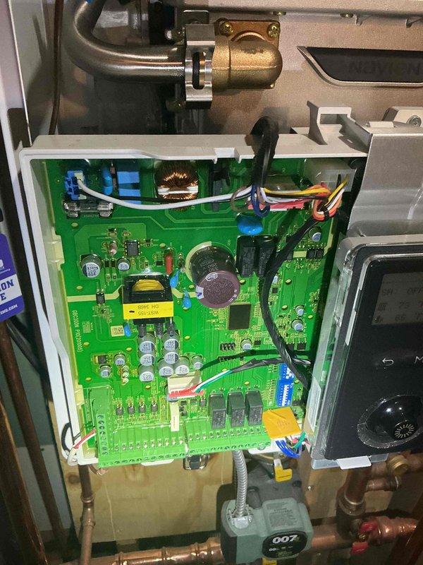 Performed comprehensive tune-up on 3-year-old Navien boiler system. Inspected control board, electrical connections, and all internal components for proper operation. Verified heating functionality, examined plumbing connections, pressure levels, and venting system. System found to be operational with no issues identified. Membership service completed.