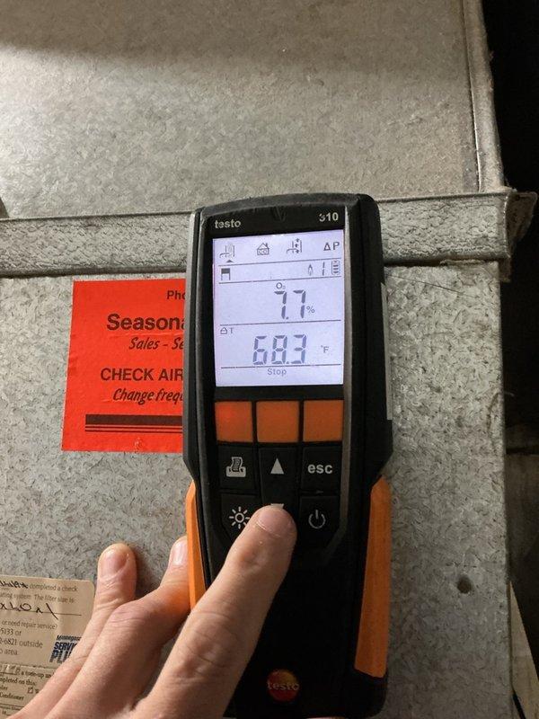 Performed seasonal maintenance inspection on a 2001 Carrier 80% efficiency furnace. During the tune-up, discovered a crack in the heat exchanger eye socket, which poses a safety hazard due to potential carbon monoxide exposure. Red-tagged the unit and shut it down per safety protocols. Documented findings with combustion analysis readings and photographed the control board and affected components. Coordinated with customer to schedule an estimate appointment for system replacement.