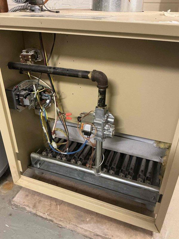 Completed annual fall heating maintenance visit on residential system including one furnace and one boiler per maintenance agreement. Performed comprehensive tune-up and safety inspection on gas furnace, verifying burner assembly operation, gas valve function, electrical connections, and control wiring integrity. Inspected boiler system including pressure vessel, circulator connections, and associated copper piping with isolation valves. All equipment tested and confirmed operational with no deficiencies noted.