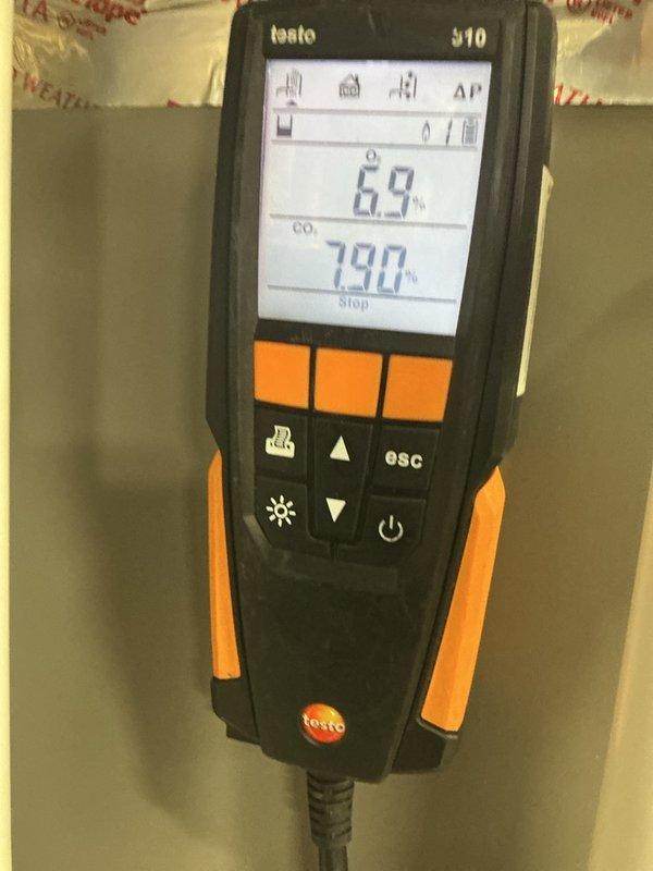 Completed comprehensive tune-up on 2-year-old Lennox furnace heat pump system. Performed flame sensor cleaning, flushed condensation pump, and inspected air filter which was in good condition. Conducted thorough inspection of all wiring, inducer motor, and blower motor—all components operating within normal parameters. Measured carbon monoxide levels at 7ppm, confirming safe operation. Verified proper function of heat pump and emergency heat modes. Cleaned exterior unit coils which had accumulated cottonwood debris, restoring proper airflow. All electrical measurements taken with clamp meter confirmed normal amperage draw. System is winterized and operating efficiently with no deficiencies noted.