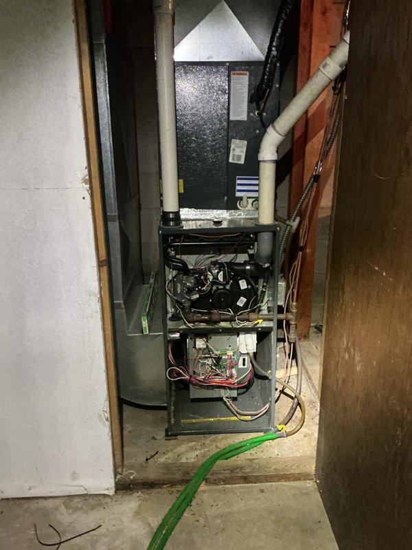 Attempted blower motor replacement but discovered incorrect electrical plug configuration incompatible with existing control board upon installation. Ordered correct replacement motor and scheduled follow-up appointment to complete installation. Successfully installed Honeywell T6 WiFi thermostat, programmed basic time and date settings, with WiFi and smartphone integration to be completed during homeowner presence. Performed routine furnace and air conditioning maintenance per membership agreement.
