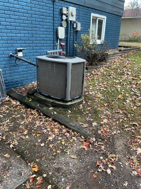 Completed comprehensive tune-up service on 3-year-old residential HVAC system including outdoor air conditioning unit and gas furnace. Performed standard maintenance procedures per manufacturer specifications, inspecting all mechanical and electrical components, checking refrigerant levels, cleaning condenser coils, testing system operation, and verifying proper airflow. Unit is operating within normal parameters with no issues identified at this time.