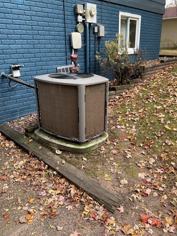 Completed comprehensive tune-up service on 3-year-old residential HVAC system including outdoor air conditioning unit and gas furnace. Performed standard maintenance procedures per manufacturer specifications, inspecting all mechanical and electrical components, checking refrigerant levels, cleaning condenser coils, testing system operation, and verifying proper airflow. Unit is operating within normal parameters with no issues identified at this time.