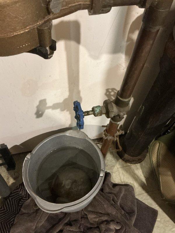Responded to a dual plumbing issue involving a leaking shower valve and a leaking main water shut-off valve located before the meter. Upon inspection, found the shower valve cartridge was broken and causing water leakage in the downstairs shower. The main shut-off valve was also leaking badly at the handle area, which occurred after the homeowner attempted to replace the shower faucet and cycled the main valve. Tightened the bonnet nut on the main shut-off valve before the meter to stop the leak at that location. Replaced the broken shower cartridge with a new unit, restoring proper function to the shower control system. Both repairs successfully completed, restoring full water service to the residence.