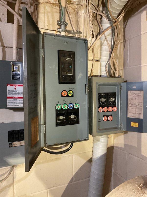 Responded to no heat call on oil furnace. Upon inspection, cleaned nozzle and verified transformer operation. Attempted to bleed oil line and discovered excessive air in the system. Further investigation revealed the oil tank was completely empty despite the tank gauge being stuck on full, which had misled the homeowner. Advised homeowner to contact oil company for tank refill and system bleeding to restore operation.