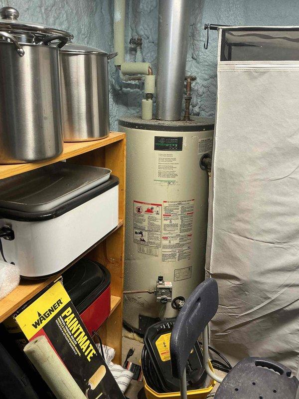 Completed comprehensive tune-up on 7-year-old Amana furnace including cleaning of flame rod and testing of all critical components. Hot surface igniter ohms, inducer motor amperage, and blower motor amperage all measured within manufacturer specifications. Heat exchanger inspection revealed minor surface rust but no cracks or structural concerns; carbon monoxide reading measured at 25 ppm. Unit is operating properly and providing adequate heat to the home.