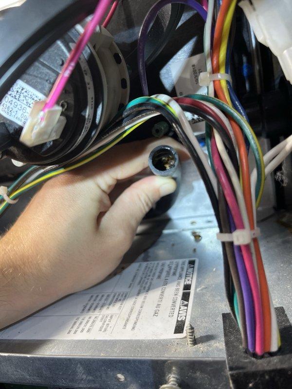 Performed comprehensive furnace tune-up on 7-year-old gas heating unit. Cleared water accumulation from inducer assembly and removed debris blockage (insects) from drain lines. All system components tested within manufacturer specifications with temperature rise measuring 55°, confirming proper combustion and heat exchange. Recommended burner replacement for optimal long-term performance based on visual inspection and age of unit.