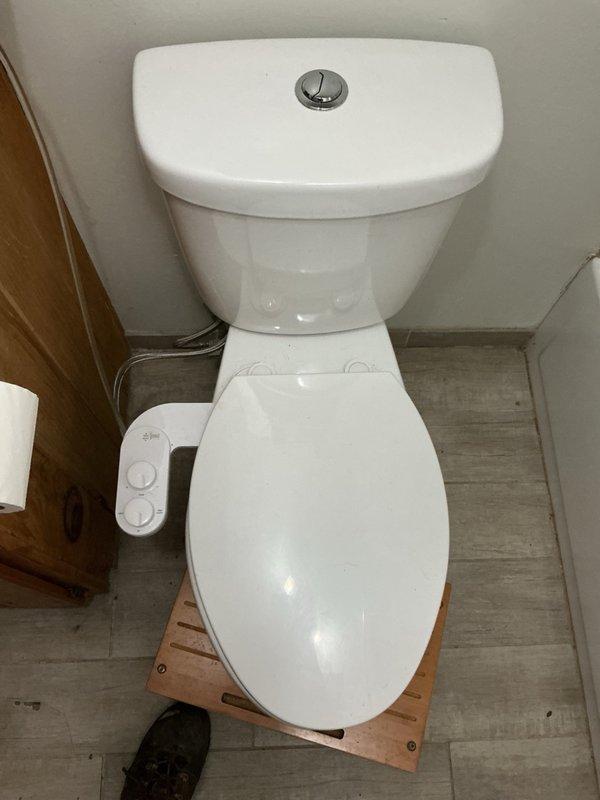 Responded to a burst outdoor spigot, inspected the affected supply line and hose bib, and replaced the failed hose bib to stop the leak and restore proper water flow. Completed the recurring plumbing inspection, verifying the tub spout, shower valve, and toilet with bidet attachment showed no leaks or damage, with only minor mildew staining noted along the tub caulk line.