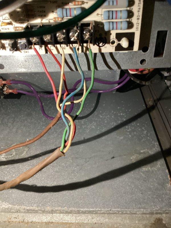 Performed city certification inspections on two commercial furnaces (approximately 8 years old), verifying operation and safety controls for compliance. During testing, a capacitor was found operating below manufacturer specifications and was replaced, restoring proper electrical performance. Inspected control board wiring and low-voltage terminal connections, and visually checked the adjacent gas water heater, venting, and piping, with no deficiencies noted.