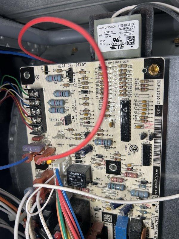 Performed a second-opinion diagnostic on a 7-year-old furnace after a prior technician reported an oil leak at the blower motor. Inspected the blower motor, blower wheel, and surrounding areas, and found no oil residue or evidence of dripping. Started the furnace and verified the blower motor ran quietly and smoothly, and the control board and wiring appeared clean and intact with no signs of burning or corrosion, so no repairs or motor replacement were needed; recommended continued monitoring.