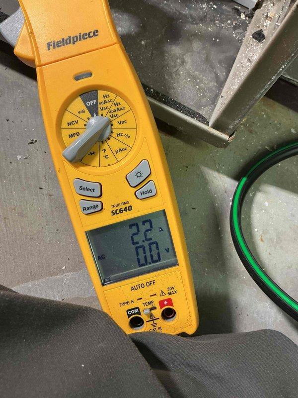 Performed a furnace tune-up, including inspection of the evaporator coil and verification of system electrical operation with a clamp meter. Coil fins were found in good condition with only minor bending, and the system operated normally with no deficiencies or issues identified.