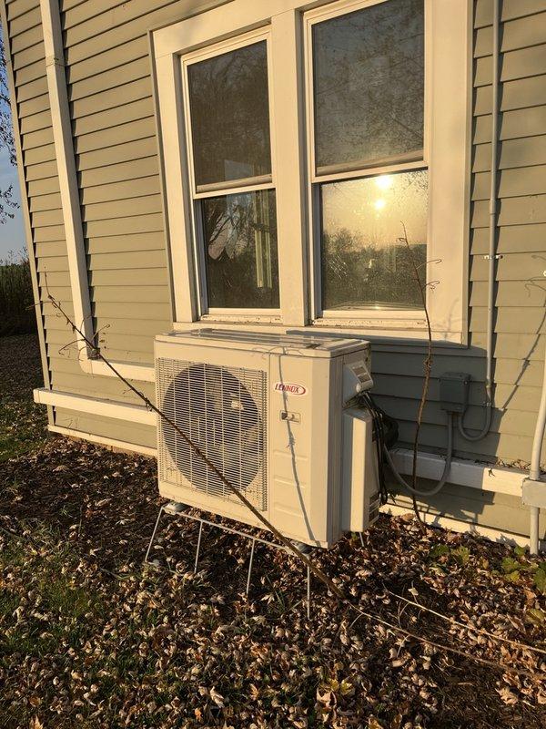 Responded to a no-heat call on a multi-head ductless mini-split system with recurring P6 fault codes and suspected refrigerant leaks at the flare connections, with the living room and secondary bedroom heads showing reduced heating performance. Inspected the indoor heads and the outdoor condenser, with no visible frost, rust, or physical damage noted, and reviewed the prior repair in which the flares on the master bedroom head were tightened. Because the symptoms have recurred, recommended re-flaring all line-set connections as the next step; the customer approved and an estimate is being prepared.