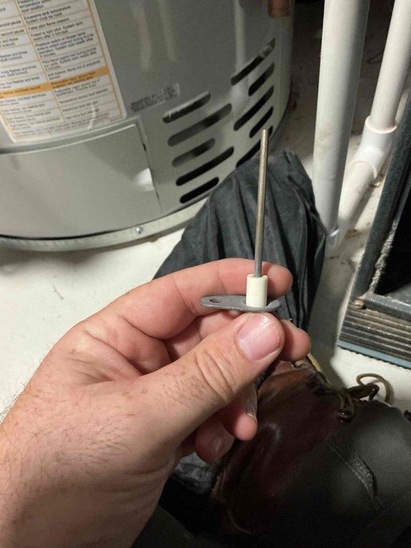 Performed a complete tune-up on a 13-year-old Goodman furnace, verifying ignition and flame safety, gas valve operation, gas pressure, filter condition, blower wheel cleanliness, and control board function, and priming the condensate drain trap. Combustion analysis and temperature rise were within specification; however, flame impingement at the heat exchanger entrance is corroding the front plate, so this area should be monitored for cracking. Recommended relocating nearby shelving and the battery backup to allow clear filter access.