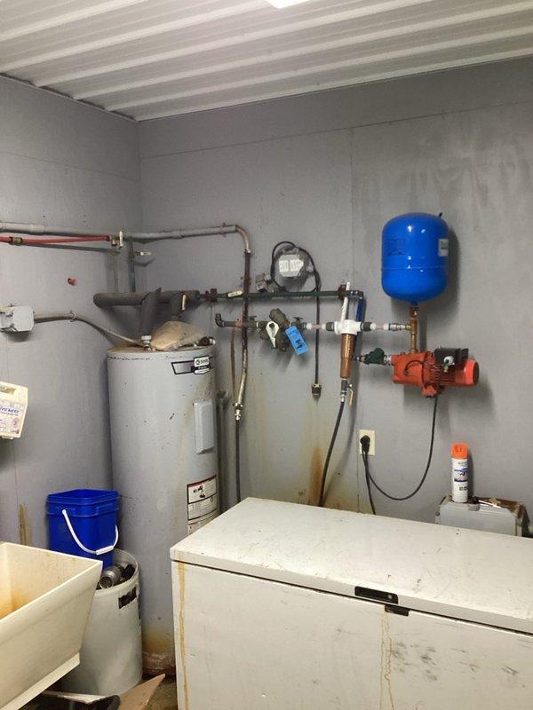 Inspected the non-functioning reduced pressure zone (RPZ) backflow preventer on the well water supply and diagnosed a failed No. 2 check valve. The water line was left disconnected from the assembly pending procurement of repair parts, with a return visit required to rebuild the RPZ and restore the supply connection.