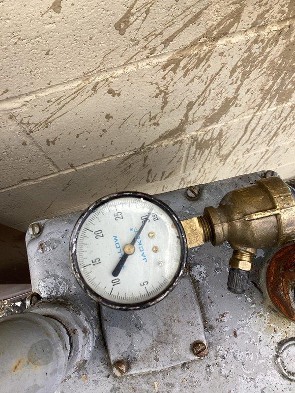 Responded to service call for gas line leak repair on rooftop HVAC installation. Upon arrival, utility company had gas meter pinned due to detected leaks in the system. Performed pressure test on gas piping to identify leak locations in the copper gas line assembly. Located leaks at multiple joints and fittings in the weathered copper piping system serving the rooftop unit. Repaired compromised connections and joints, replaced faulty fittings as needed, and re-pressurized the gas line to manufacturer specifications. Verified system integrity with pressure gauge monitoring, confirming all leaks were successfully sealed and system maintained proper pressure. Coordinated with utility company for meter restoration and system reactivation upon completion of repairs.