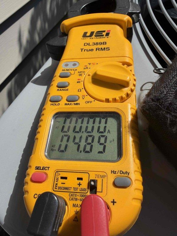 Completed seasonal cooling maintenance on Carrier outdoor condensing unit as part of prepaid maintenance agreement. Performed comprehensive system inspection, verified electrical connections at disconnect box, tested system operation with digital multimeter readings confirming proper amperage draw and capacitor values within manufacturer specifications, and documented equipment condition with photos showing unit properly positioned on concrete pad with adequate clearance from surrounding vegetation.