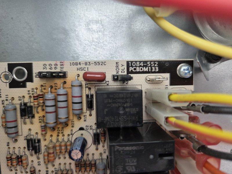Responded to callback for commercial heat pump experiencing repeated fuse failures and complete system shutdown. Upon inspection, diagnosed failed control board causing electrical shorts and blown fuses. Removed and replaced defective circuit board assembly (part #1084-83-552C HSC1) in basement-installed heat pump unit. Verified all electrical connections, tested system operation, and confirmed unit restored to normal heating function without further fuse issues.