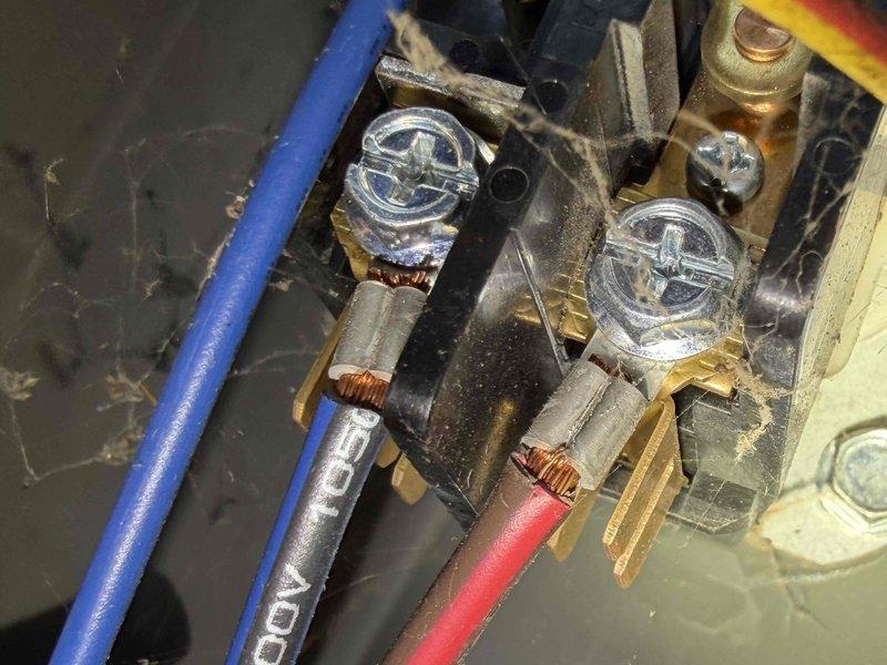 Performed comprehensive air conditioning tune-up service on outdoor condensing unit. Inspected and cleaned evaporator coil which showed significant dust and debris accumulation on fin surfaces; verified proper electrical connections at terminal blocks with all wiring secure and intact. System operational and ready for cooling season.