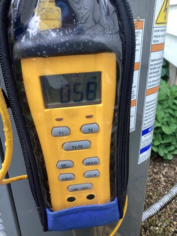 Performed evaporator coil replacement on Bay 1 unit. Conducted temperature diagnostics using digital thermometer, recording inlet and outlet temperatures to verify proper refrigerant flow and system performance. Completed installation and tested system operation to ensure optimal cooling efficiency.