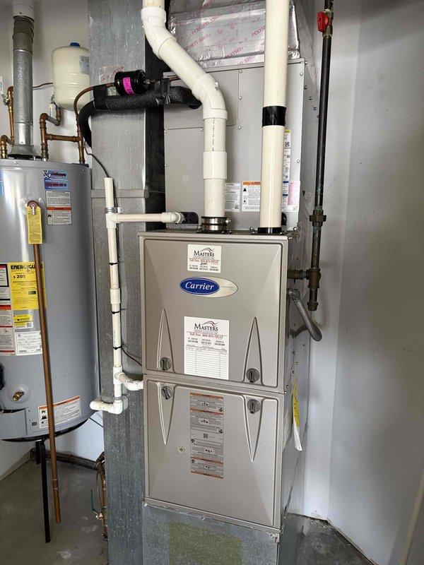 Completed first-visit air conditioning maintenance on Carrier HVAC system as part of membership agreement expiring in January 2027. Performed comprehensive inspection of cooling equipment, verified electrical measurements using clamp meter showing proper amperage readings, and documented system condition through photographs. All components operating within normal parameters with no immediate service needs identified.