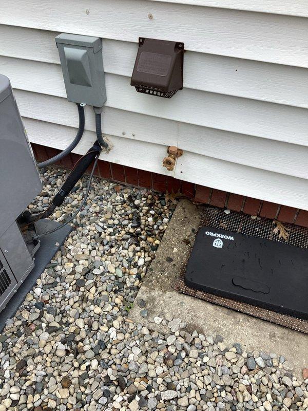 Inspected damaged hose bib and existing dryer vent termination that was exiting through a 4-inch cast-iron pipe. Provided estimate for replacement hose bib installation and upgrade to a new 4-inch aluminum dryer vent pipe with exterior termination kit. Customer approved the quoted work and supplied their own dryer termination kit for easier maintenance. Scheduled follow-up installation appointment to complete both the hose bib replacement and dryer vent termination upgrade.