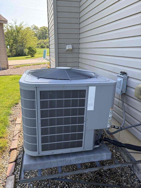 Completed monthly preventive maintenance inspection on residential cooling system. Performed comprehensive system evaluation including electrical measurements using clamp meter, verified proper operation of outdoor condensing unit, and inspected all accessible components. Unit operating within normal parameters with no deficiencies noted at time of service.