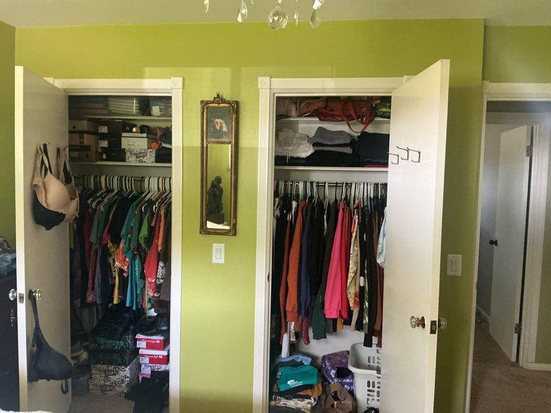 Conducted on-site assessment for mini split installation in residential property currently without air conditioning. Evaluated interior bedroom space with dual closets and measured dimensions for proper equipment sizing and placement. Documented existing conditions and spatial requirements to develop comprehensive installation estimate for ductless mini split system.