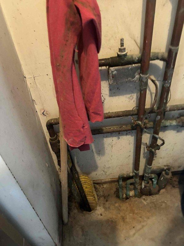 Conducted estimate for replacement of existing geothermal closed-loop system with pond loop configuration in all-electric residence. Inspected aging circulator pump, piping connections showing corrosion, and drainage components in basement utility area. Discussed efficiency concerns with current geothermal operation and presented alternative heating options including conversion to gas-fired equipment for customer consideration.