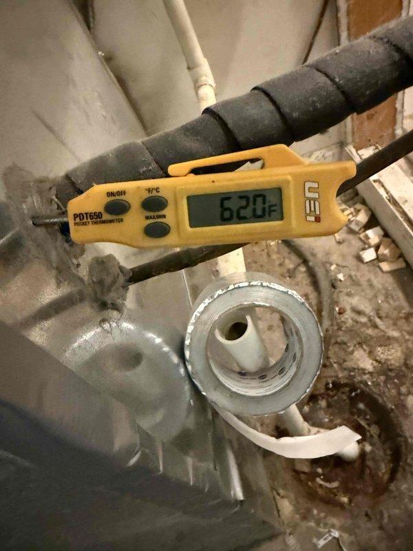Completed comprehensive cooling season maintenance on heat pump system. Performed system diagnostics and measurements, recording indoor ambient conditions at 90.0°F and 28.4% relative humidity. Verified refrigerant line temperatures at 620.9°F on suction line insulation. Inspected all mechanical components, air handling equipment, and return air grilles for proper operation. System operating within normal parameters with no deficiencies noted.